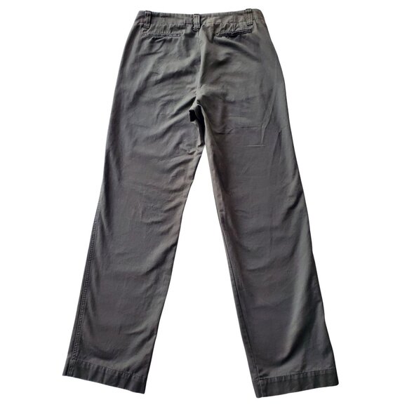 Gap Clean Cut Flat Front Pants Women's Khaki Deep Green 10L - Picture 2 of 11
